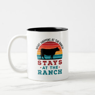 Tasse 2 Couleurs Le Rancher De Vétail Ce Qui Se Passe Au Ranch