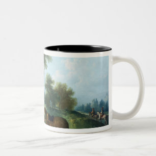 Tasse 2 Couleurs Le repos du chasseur, XVIIIème siècle