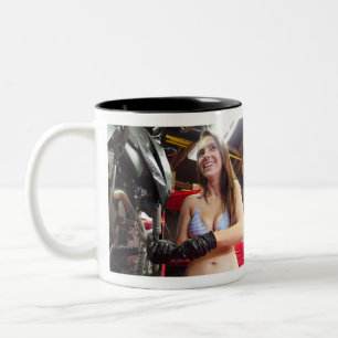 Tasse 2 Couleurs Le représentant de Tool Girl Harley Andy Mechanic