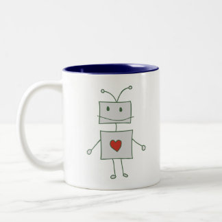 Tasse 2 Couleurs Le robot aime le thé