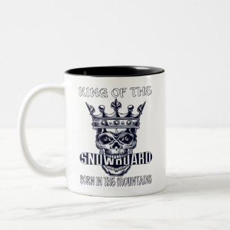 Tasse 2 Couleurs Le Roi Du Snowboard Né Dans Les Montagnes