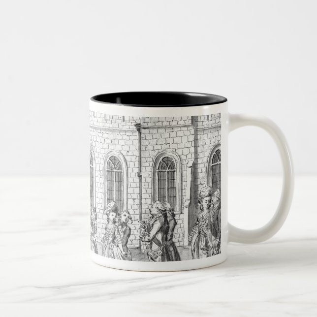 Tasse 2 Couleurs Le Roi George III et la Reine Charlotte (Droit)