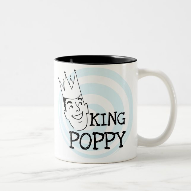 Tasse 2 Couleurs Le Roi Poppy T-shirts et cadeaux (Droit)