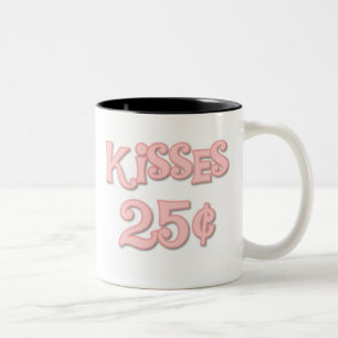 Tasse 2 Couleurs Le rose embrasse 25 cents