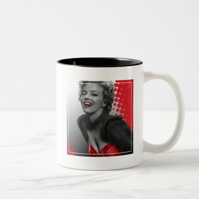 Tasse 2 Couleurs Le rouge pointille Marilyn (Droit)