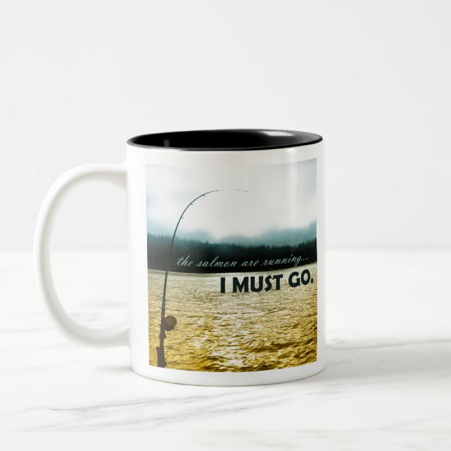 Tasse 2 Couleurs Le saumon fonctionnent (Gauche)