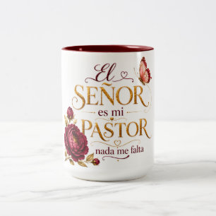 Tasse 2 Couleurs Le Seigneur est mon berger, je ne manquerai de rie