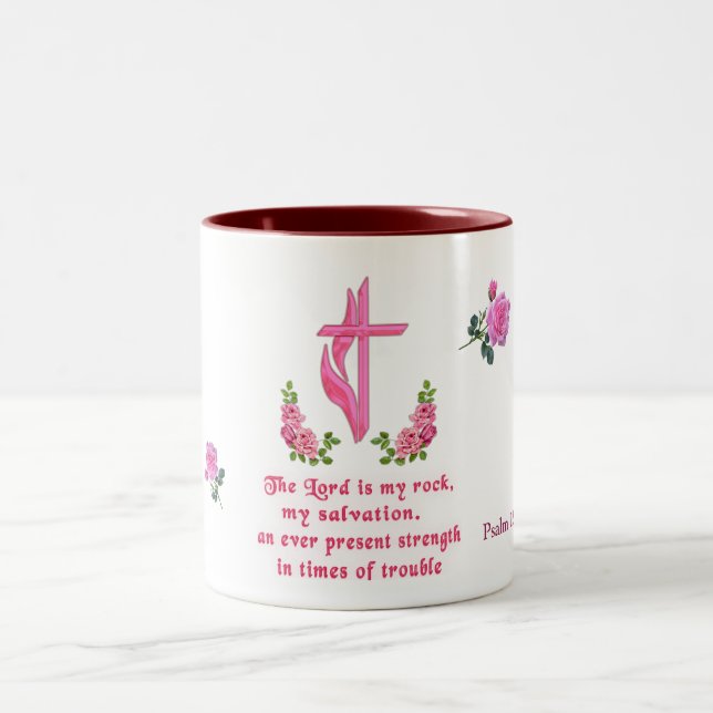 Tasse 2 Couleurs Le Seigneur est mon rocher (Centre)