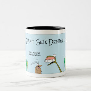 Tasse 2 Couleurs Le serpent prend des dents