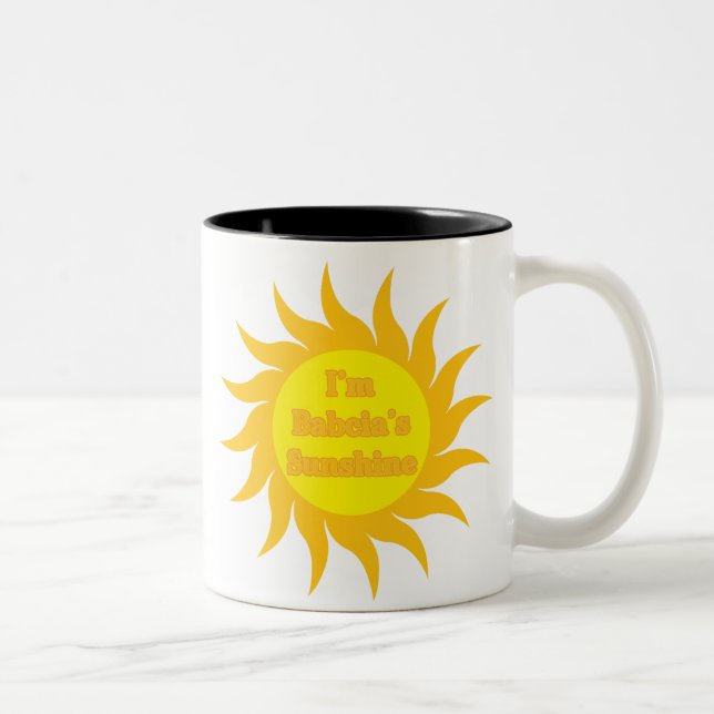 Tasse 2 Couleurs Le soleil de Babcia (Droit)