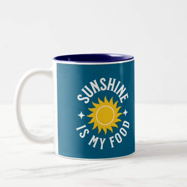 TASSE 2 COULEURS LE SOLEIL EST MA NOURRITURE (Gauche)