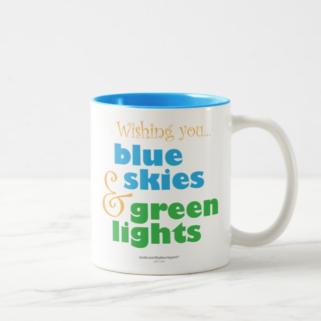 Tasse 2 Couleurs Le souhait de parachutistes (Droit)