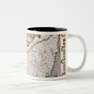 Tasse 2 Couleurs Le Suffolk et la situation d'Ipswich
