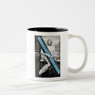 Tasse 2 Couleurs Le surf des neiges de Marilyn