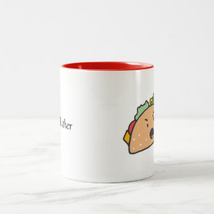 Tasse 2 Couleurs Le Taco en colère avec son nom