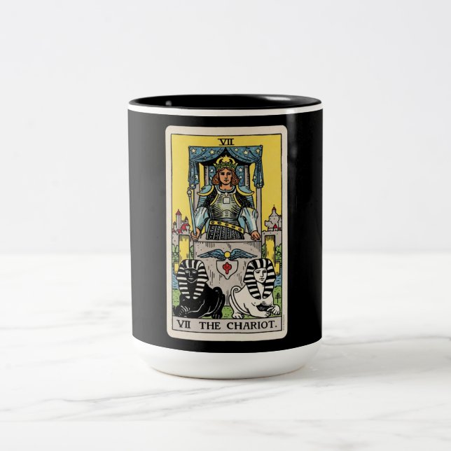 Tasse 2 Couleurs Le Tarot du Chariot (Centre)