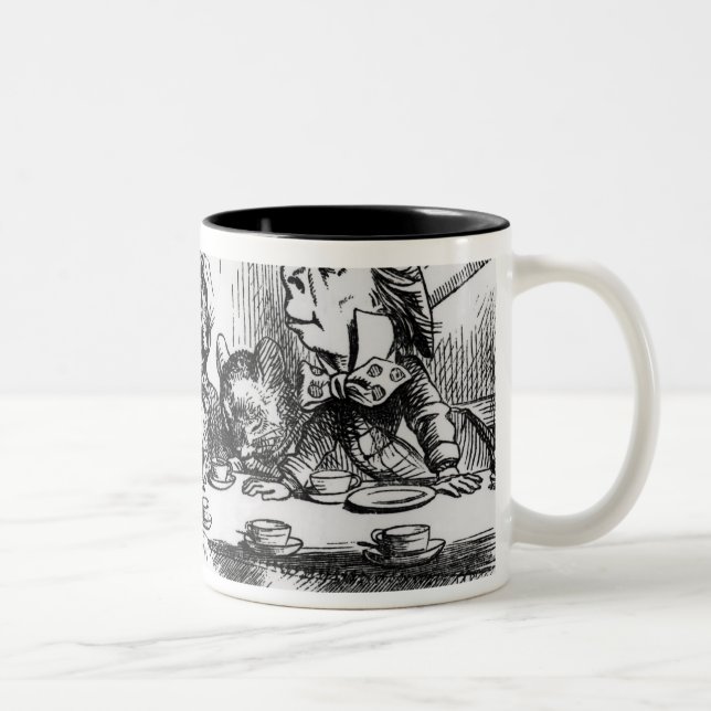 Tasse 2 Couleurs Le thé du chapelier fou (Droit)