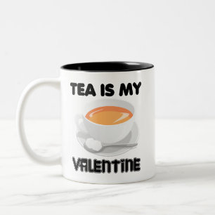 Tasse 2 Couleurs Le thé est ma Saint-Valentin