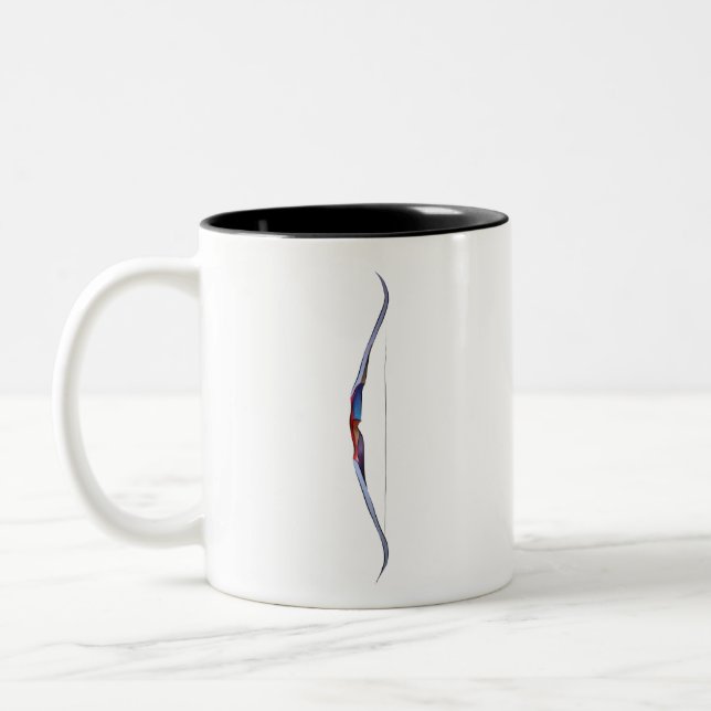 Tasse 2 Couleurs Le tir à l'arc traditionnel recurve l'arc (Gauche)