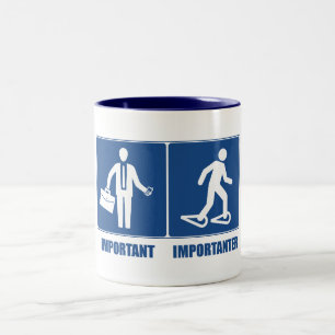 Tasse 2 Couleurs Le Travail Est Important La Raquette À Neige