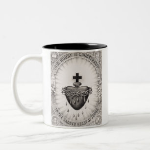 Tasse 2 Couleurs Le Très Saint Cœur de Jésus Symbole du Divin