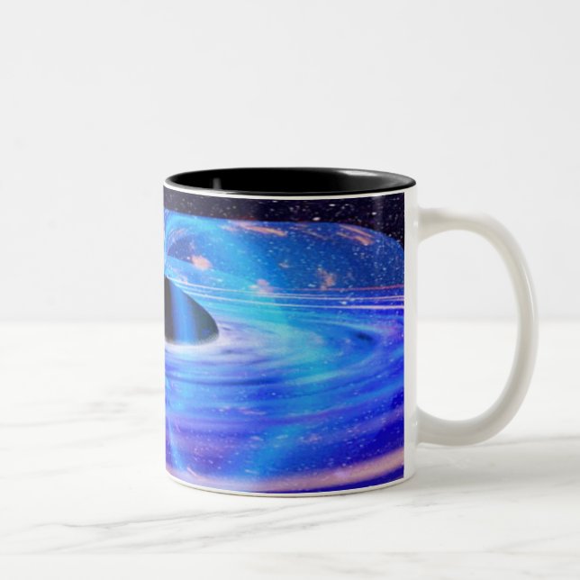 Tasse 2 Couleurs Le trou noir bleu de Nasa (Droit)