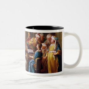 Tasse 2 Couleurs Le Turc grand donnant un concert pour sa maîtress
