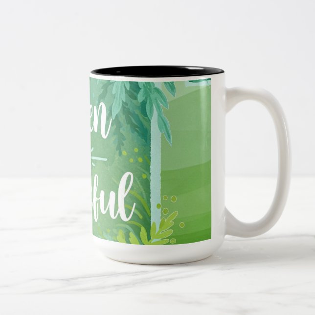 Tasse 2 Couleurs Le vert est paisible (Droit)