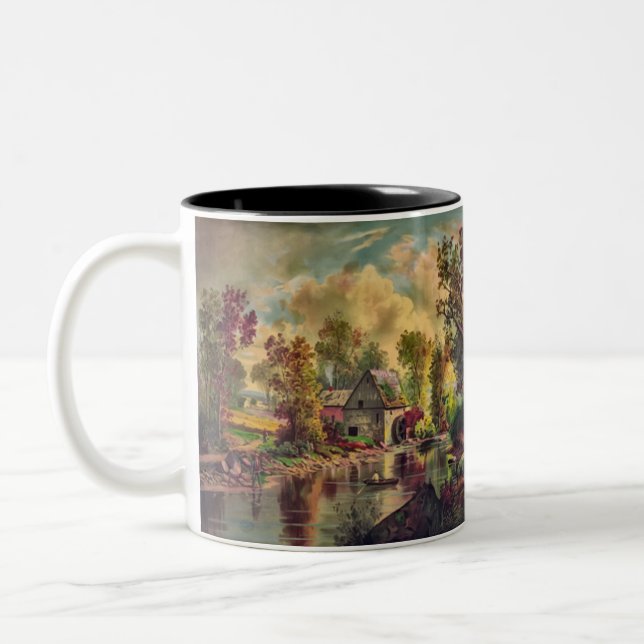 Tasse 2 Couleurs Le vieux ruisseau Mill (Gauche)