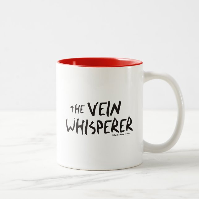 Tasse 2 Couleurs Le Whisperer de veine d'infirmière (Droit)