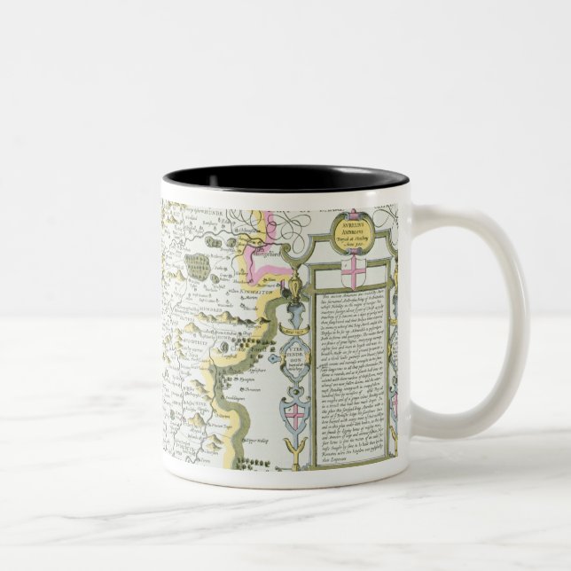 Tasse 2 Couleurs Le WILTSHIRE, gravé par Jodocus Hondius (Droit)