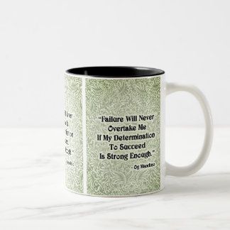 Tasse 2 Couleurs L'échec ne dépassera jamais - Citation positive