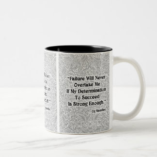 Tasse 2 Couleurs L'échec ne dépassera jamais - Citation positive