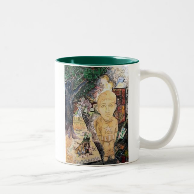 Tasse 2 Couleurs Leçon de jardin d'enfants (Droit)