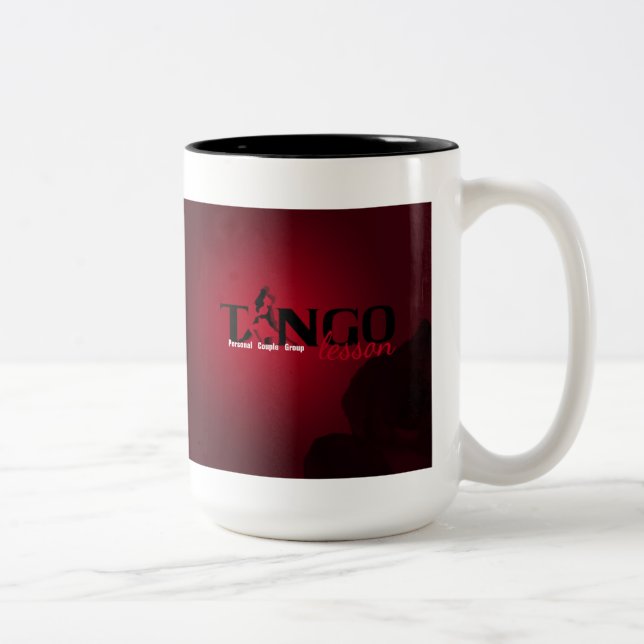 Tasse 2 Couleurs Leçon de tango - Mug, Coupe (Droit)