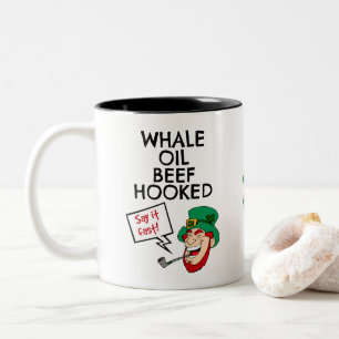 Tasse 2 Couleurs Leçon irlandaise : Boeuf à l'huile de baleine Hook