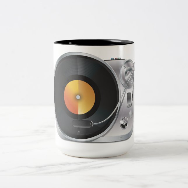 Tasse 2 Couleurs Lecteur de musique DJ (Centre)