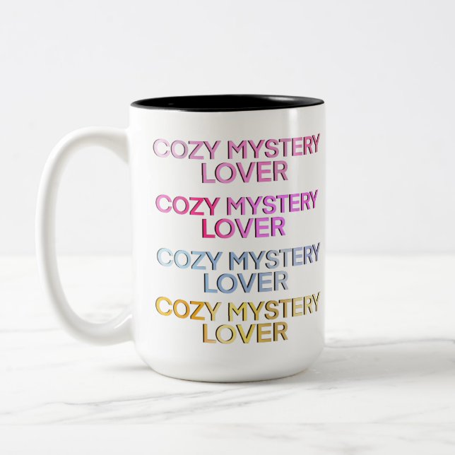 Tasse 2 Couleurs Lecteur de mystère cosy (Gauche)