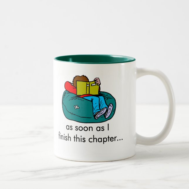 Tasse 2 Couleurs Lecteur T-shirts et cadeaux. (Droit)