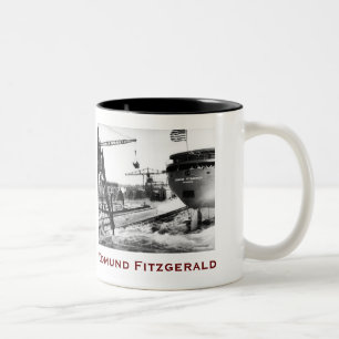 Tasse 2 Couleurs L'Edmund Fitzgerald avec les noms de l'équipage