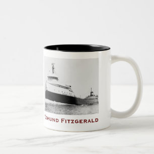 Tasse 2 Couleurs L'Edmund Fitzgerald avec les noms de l'équipage