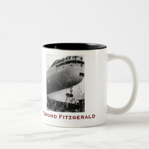 Tasse 2 Couleurs L'Edmund Fitzgerald avec noms d'équipage
