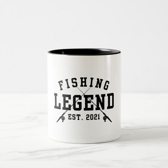 Tasse 2 Couleurs Légende de la pêche établie 2021 (Centre)