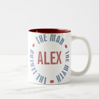 Tasse 2 Couleurs Légende de mythe d'homme d'Alex personnalisable