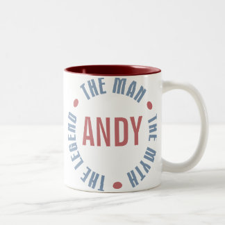 Tasse 2 Couleurs Légende de mythe d'homme d'Andy personnalisable