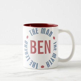 Tasse 2 Couleurs Légende de mythe d'homme de Ben personnalisable