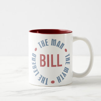 Tasse 2 Couleurs Légende de mythe d'homme de Bill personnalisable