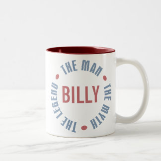 Tasse 2 Couleurs Légende de mythe d'homme de Billy personnalisable