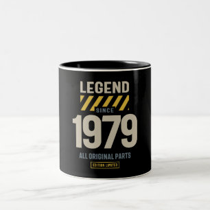 Tasse 2 Couleurs Légende depuis 1979 44e anniversaire