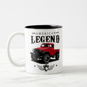 Tasse 2 Couleurs Légende du camion américain 1942